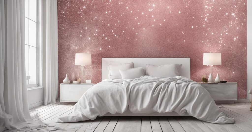 Ściana z brokatem w salonie: Poradnik krok po kroku dla efektu dekoracyjnego