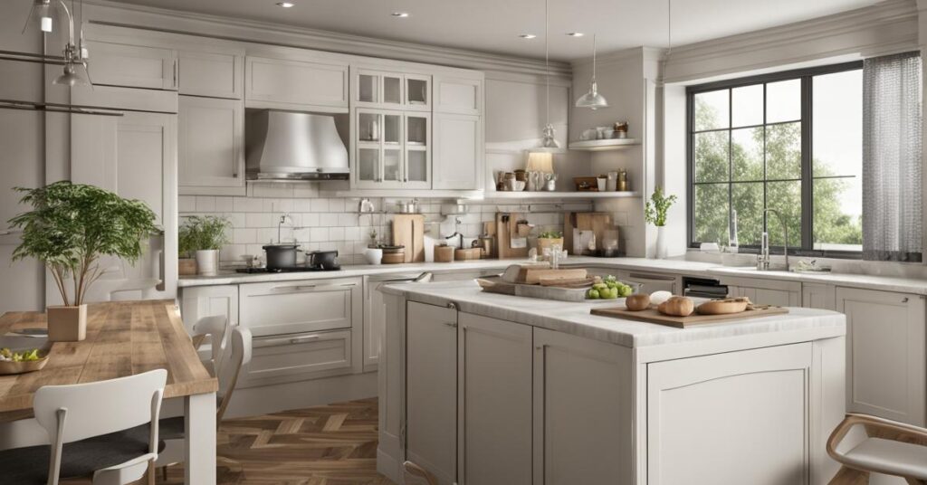 Kuchnia litera L z wyspą: inspiracje i aranżacje w stylu nowoczesnym