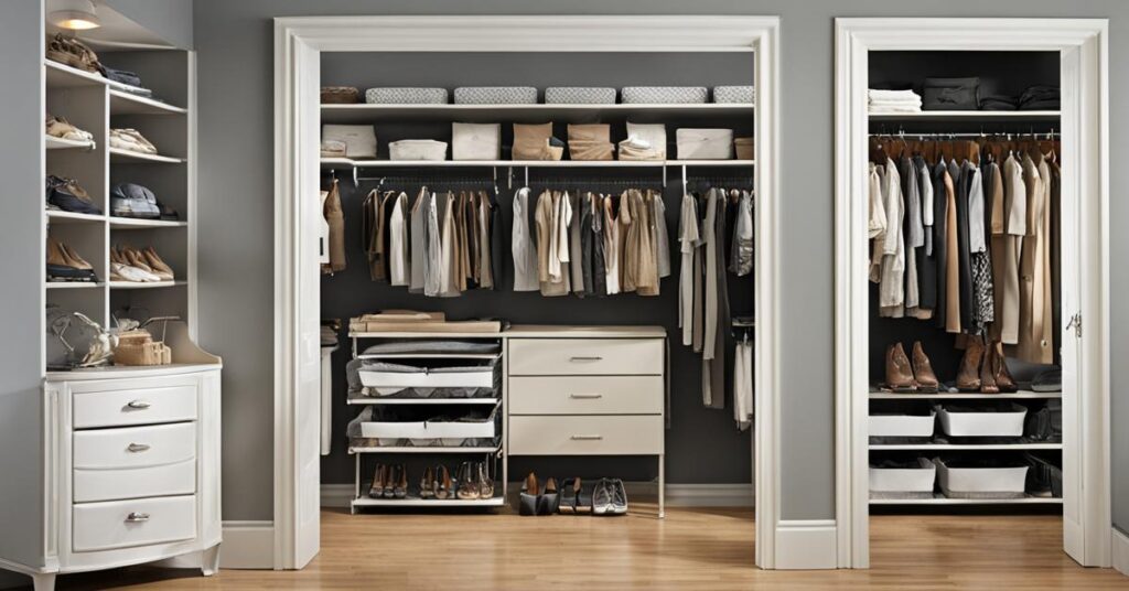 Jak układać ubrania w szafie: pomocne triki i organizacja głębokich półek